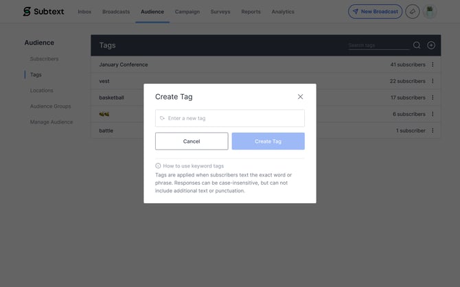 Tags