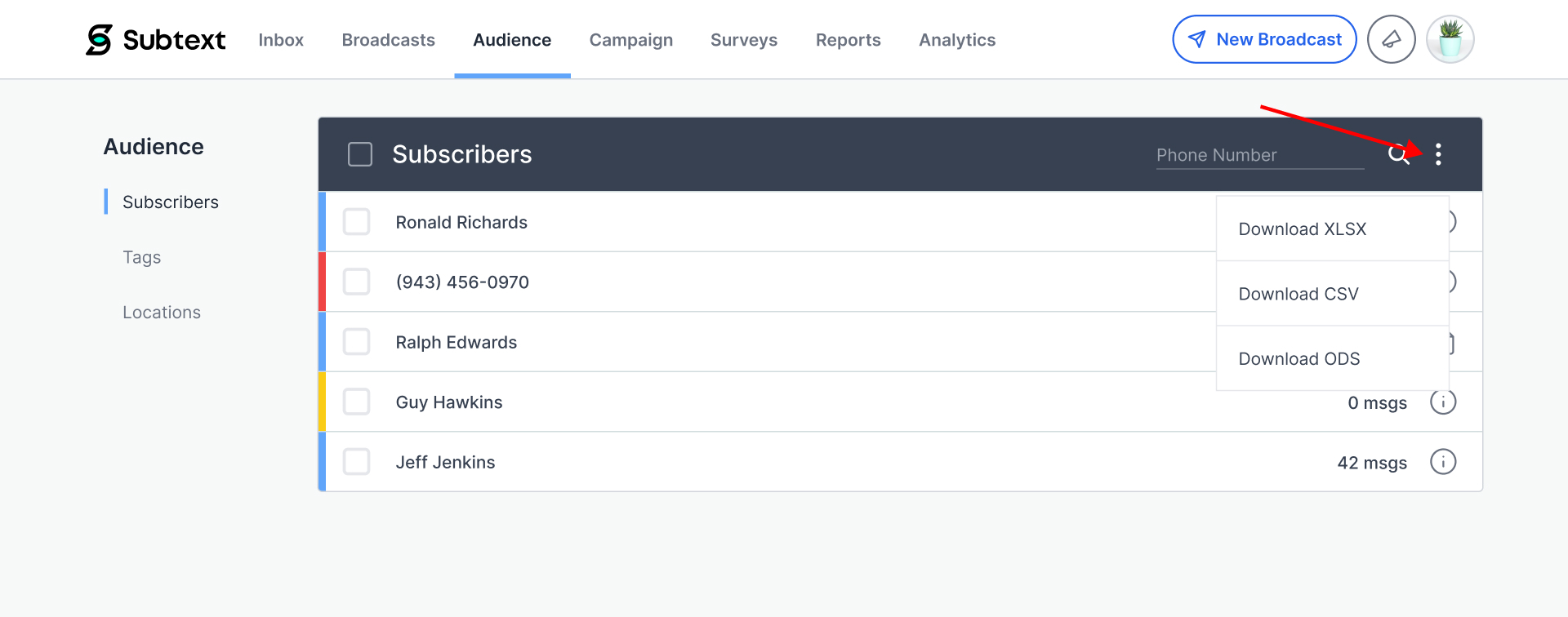 NEW: The Audience Tab